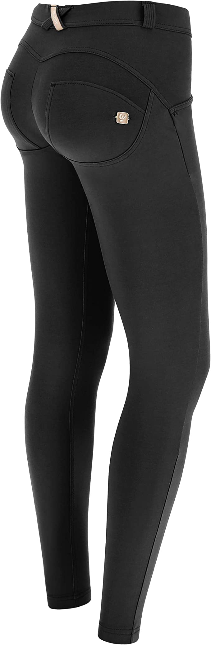 Freddy pantalone lungo da donna Push Up F7-CWRS-WRUP1FRC01E N0 black