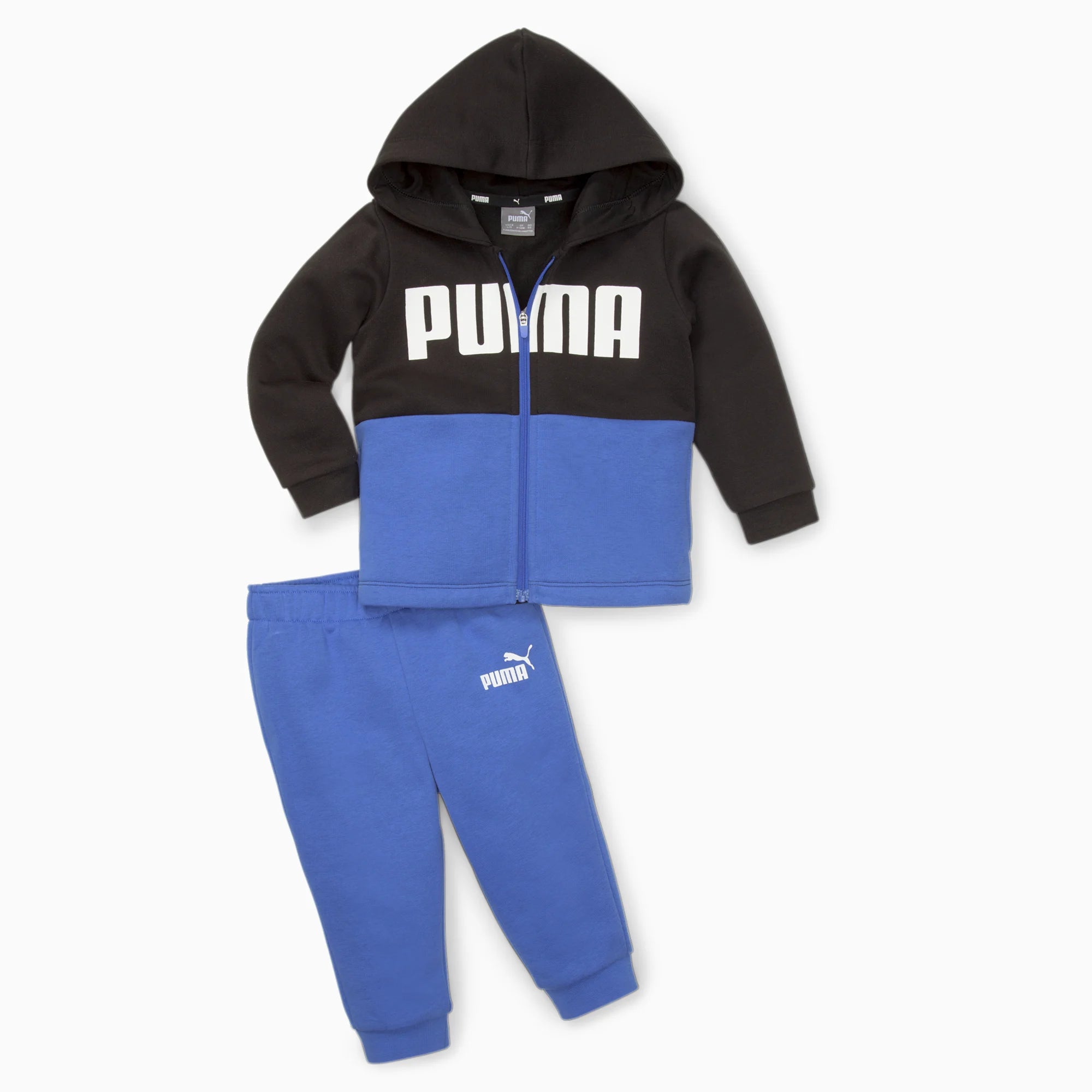 Puma Tuta da bambino in cotone garzato Minicats Colorblock Jogger TR 676938 92 royal sapphire