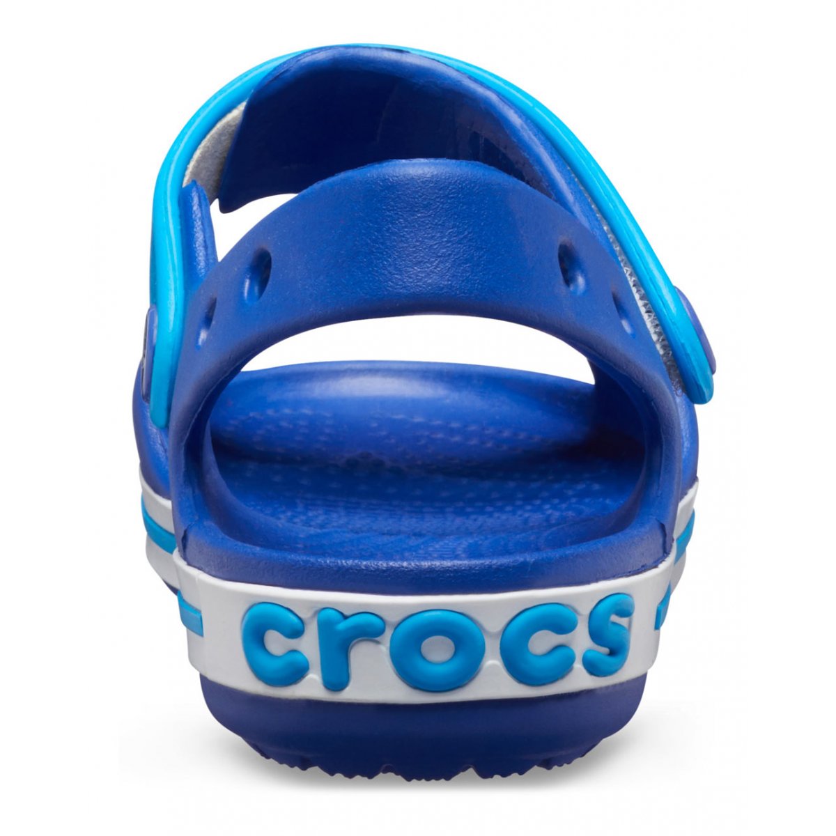 Sandalo Crocs Crocband Kids 12856 4BX blu da bambino, vista tallone