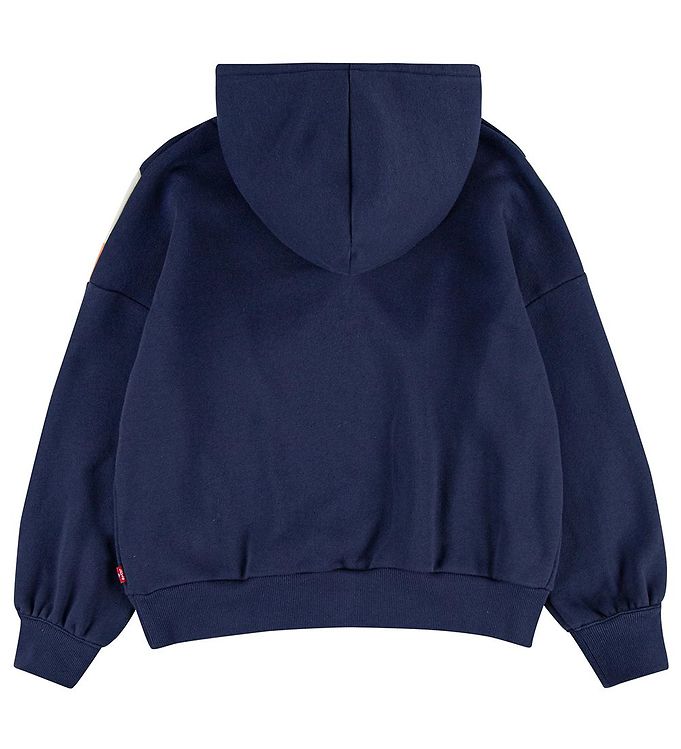 Levi's Felpa con cappuccio da bambina Colorblock Hoddy 4ED498-B4M blu