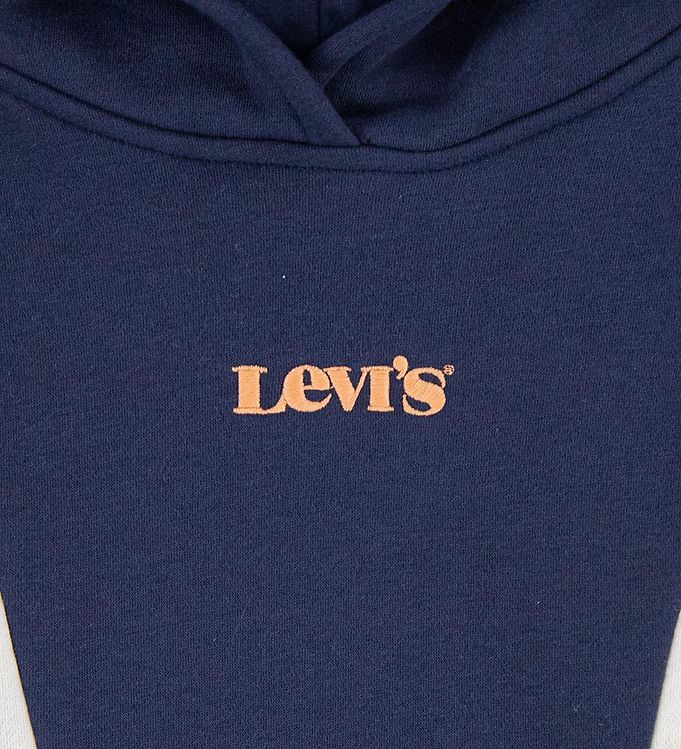 Levi's Felpa con cappuccio da bambina Colorblock Hoddy 4ED498-B4M blu