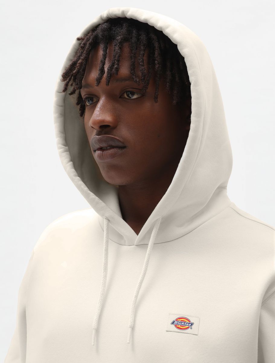 Dickies Felpa da uomo con cappuccio Oakport Hoodie DK0A4XCDECR ecru