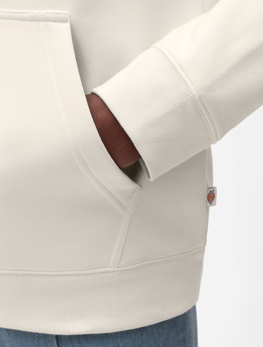 Dickies Felpa da uomo con cappuccio Oakport Hoodie DK0A4XCDECR ecru