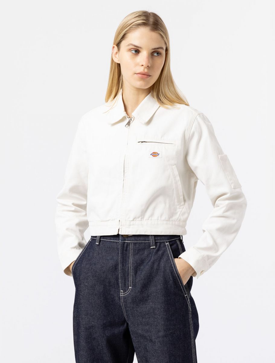 Dickies giacca da donna in canvas Duck DK0A4XMSC431 bianco latte