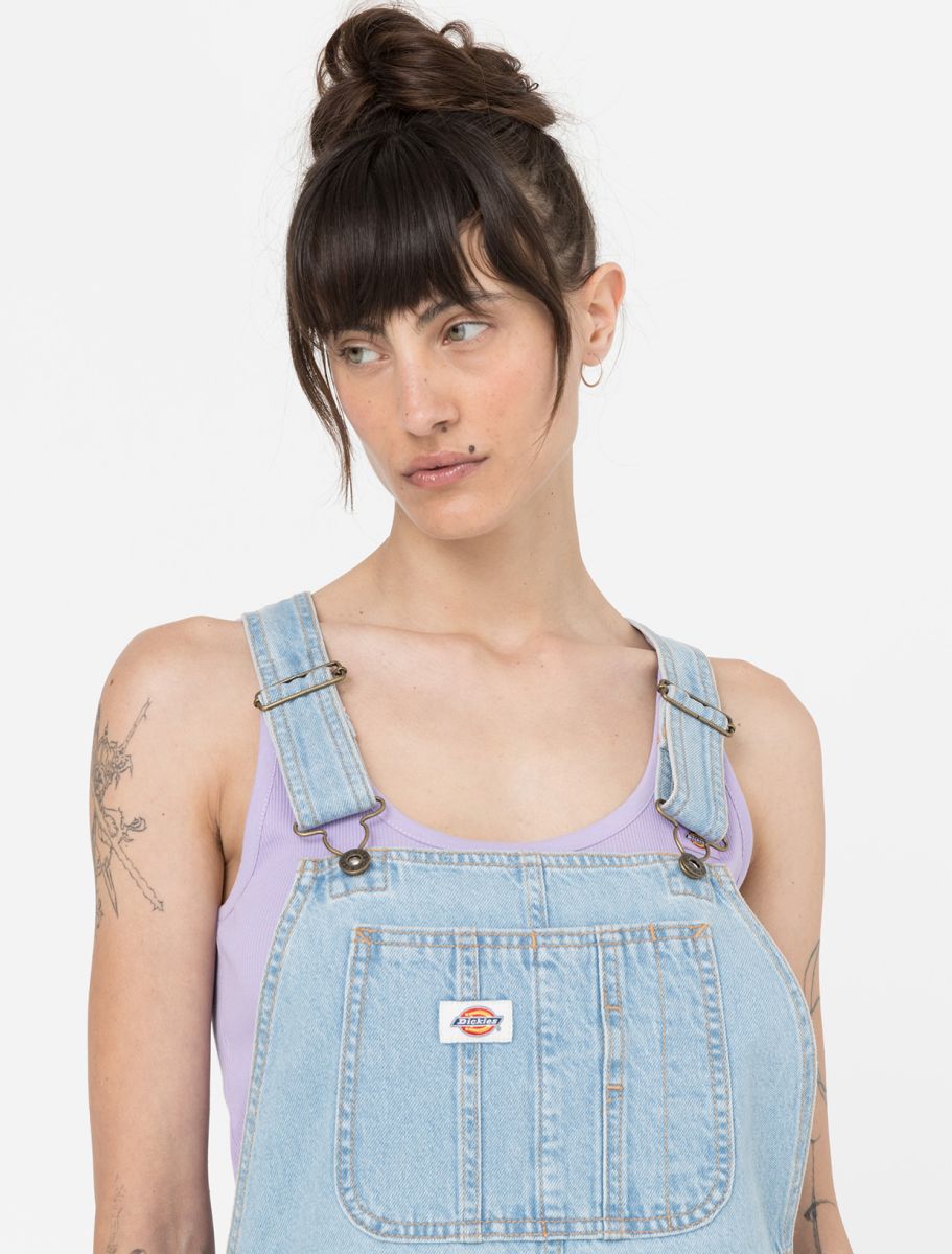 Dickies Salopette da donna Classic Denim Bib DK0A4XYCC151 blu vintage