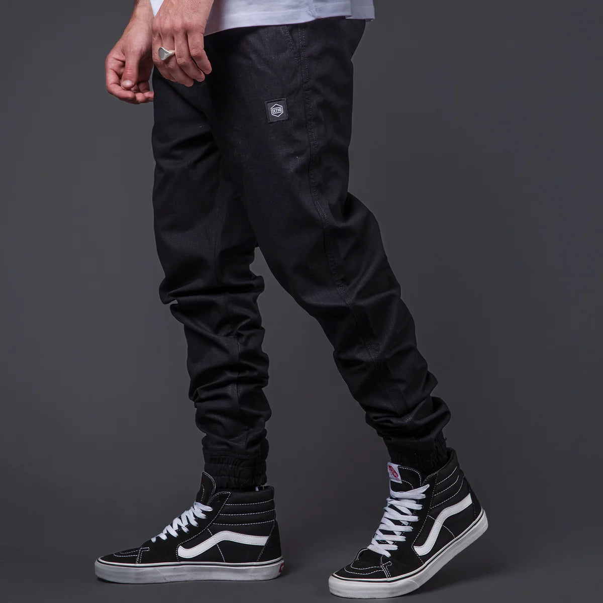 Dolly Noire Pantalone Jogger Ripstop pa901-pf-01 nero
