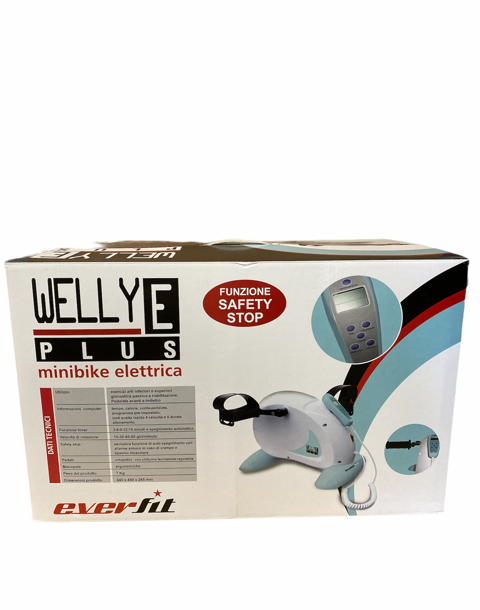 Everfit Pedaliera riabilitazione WELLY E PLUS con funzione Safety Stop