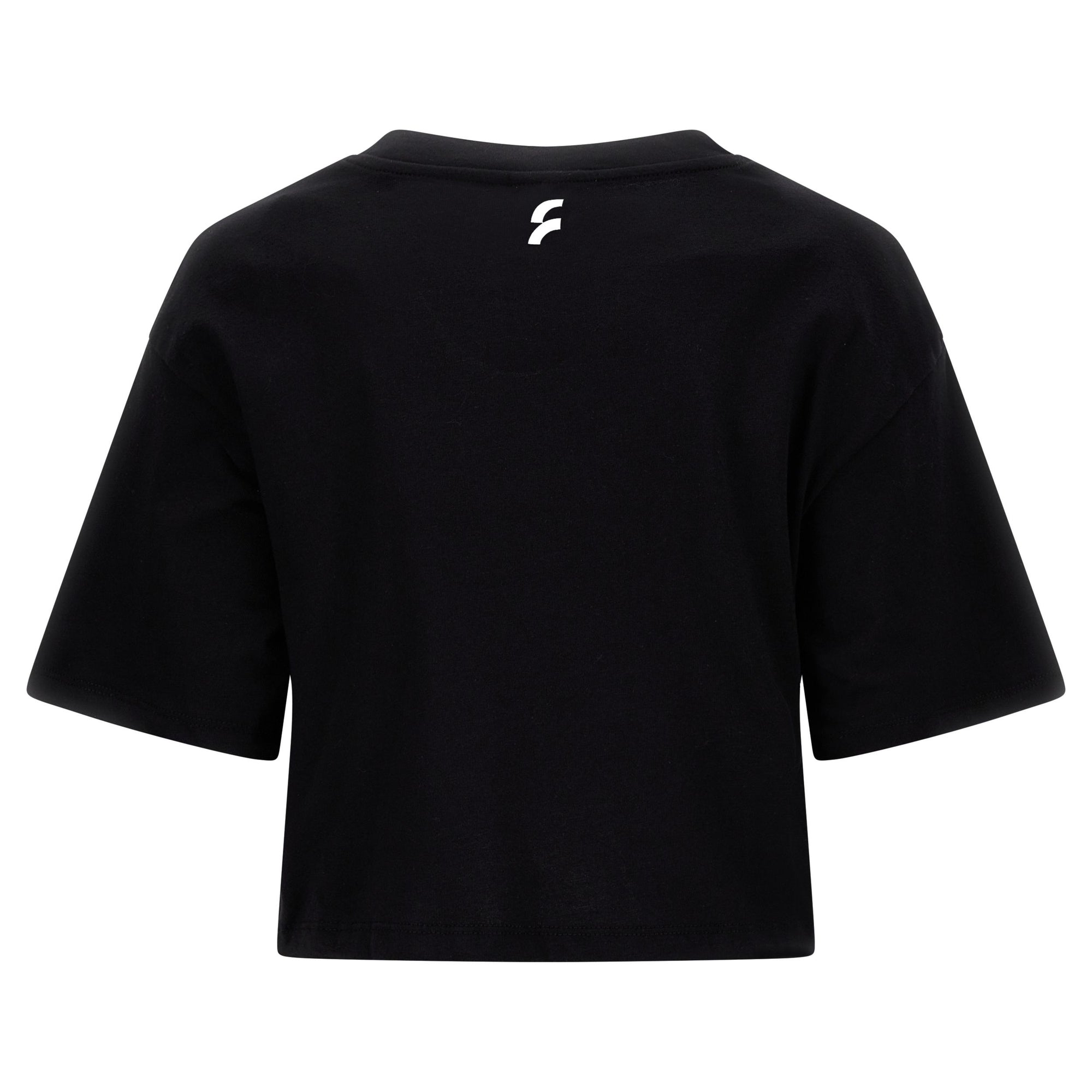 Freddy T-shirt crop top comfort con stampa lettering F2WGZT7 N black