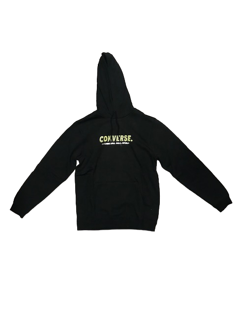 Converse felpa con cappuccio da uomo Bold Word 10024005 A01 nero Sportiamo