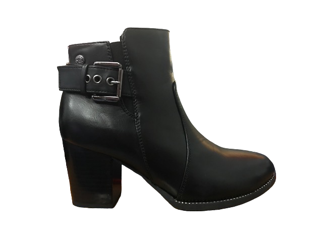 Xti scarpa con tacco da donna Botin 48402N nero