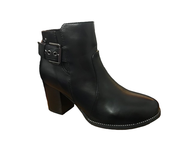 Xti scarpa con tacco da donna Botin 48402N nero