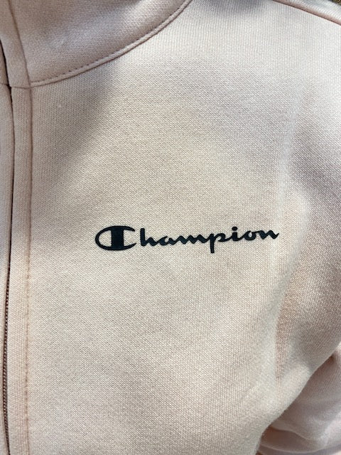 Champion Tuta in cotone felpato 115735 PS075 SFP/NBK rosa-black