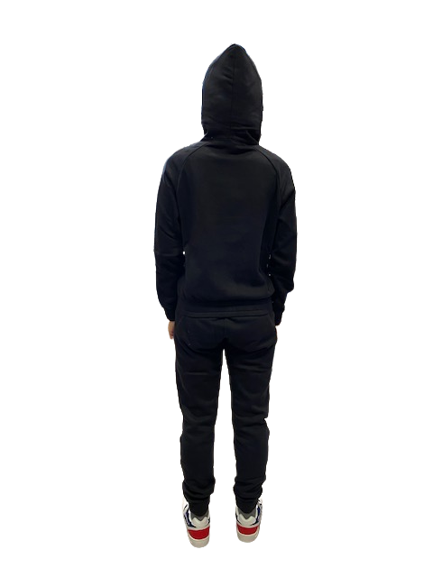 Champion Tuta in Felpa da donna con cappuccio 115737 KK001 NBK/NBK nero