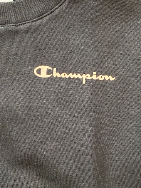 Champion Felpa girocollo da bambina 404268 CHA KK001 NBK nero