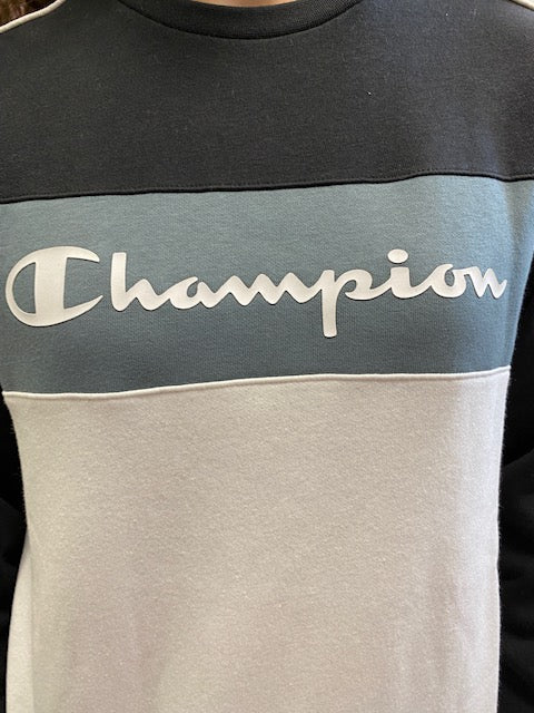 Champion Tuta da ragazzo girocollo 306183 KK002 NBK/NBK/WHT/GPG navy-grey-white