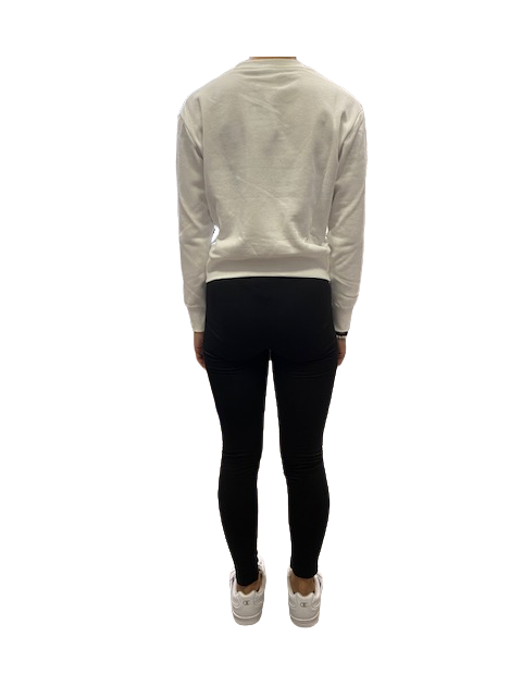 Champion Tuta da ragazza Felpa e Legging 404497 WW001 WHT/NBK white-black
