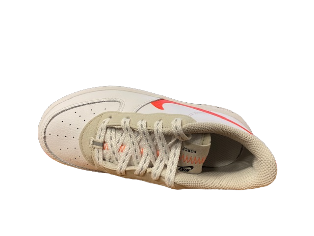 Nike Air Force 1 LV8 3 toddler snaeakers bassa da bambino CD7415 100 white-total orange