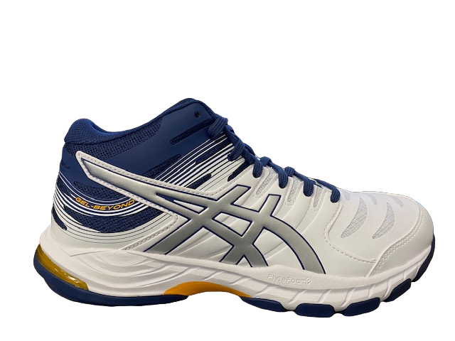 Asics Scarpa da pallavolo da uomo Gel Beyond MT 6 1071A050 104 bianco-argento