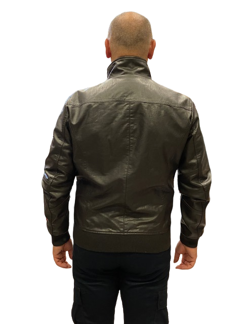 Censured Giacca da Uomo in ecopelle JMWHAMT PMA 14 marrone scuro