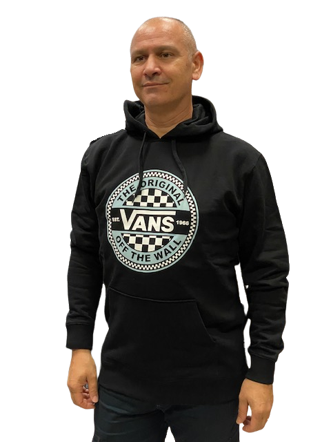 Vans felpa con cappuccio Circled Checker Po VN0A7S8BBLK black