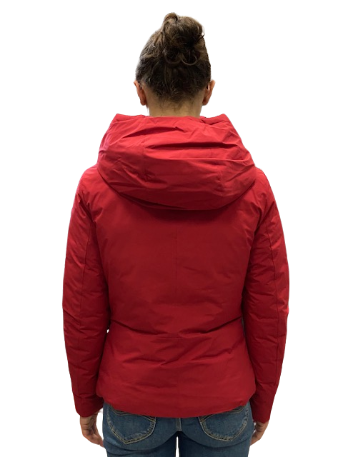 Censured Giubbino da donna con cappuccio in softshell JW6232 T SSK 7090 red dahlia
