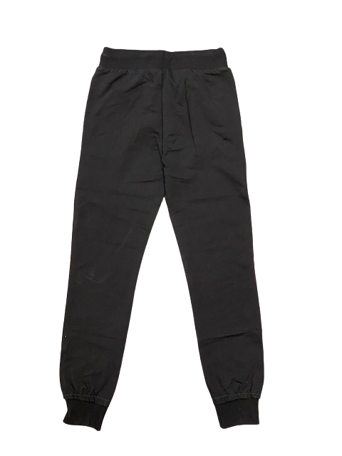 Hangar93 Pantalone in cotone garzato da ragazzo con tasche e polsino al fondo Z306J NER01 nero