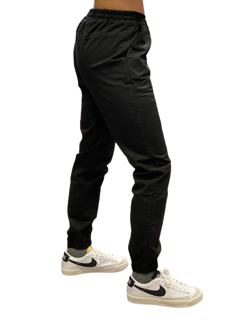 Hangar93 Pantalone militare in cotone con 1 tasca laterale Z2641J NRO01 nero