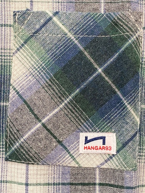 Hangar93 camicia con cappuccio da bambino a fantasia quadri Z2658B FANT01 verdone