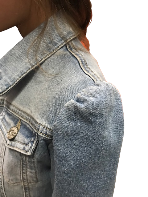 Please Giubbino in jeans da ragazza JB14F83G49 1670 blu denim