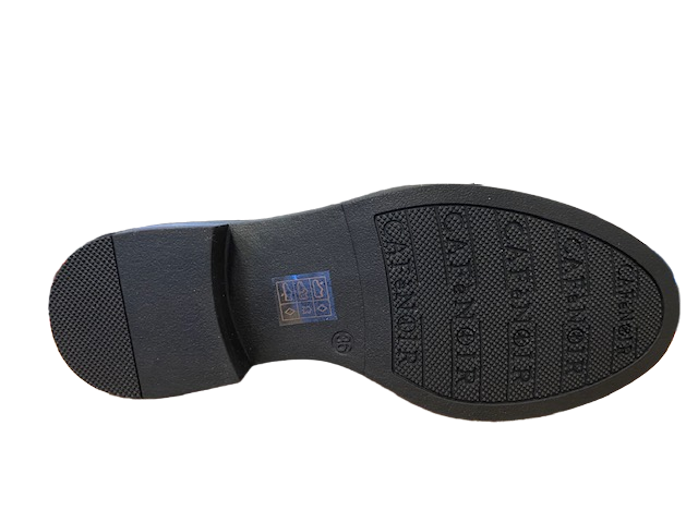 CafèNoir scarpa mocassino da donna in similpelle spazzolata con accessorio C1EA9702 N001 nero