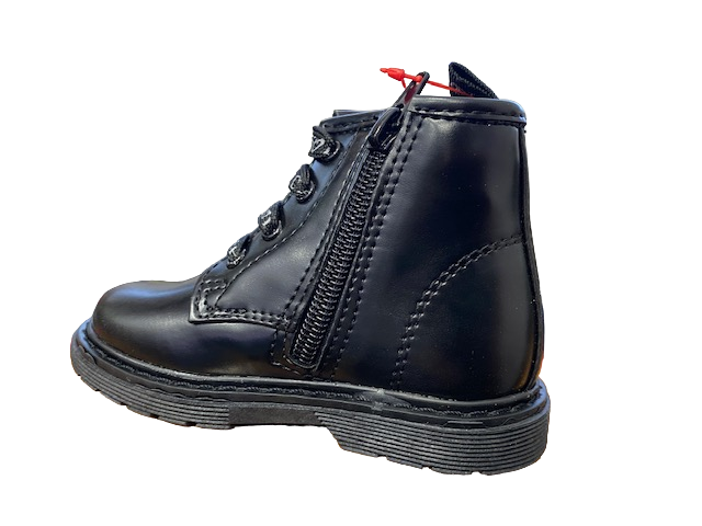 CafèNoir Anfibio infant bambina con zip e scritta su laccio c-1940 1554 nero