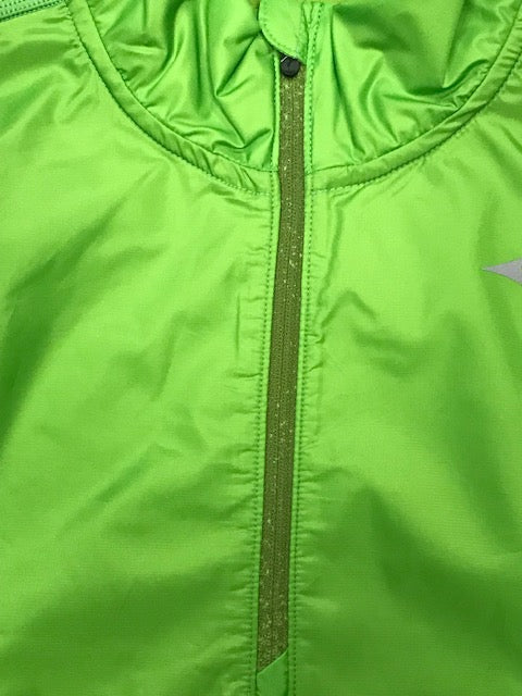 Mizuno maglia tecnica da corsa da uomo mezza zip Active Hybrid Dry Ls Hz J2GC1525 33 lime green