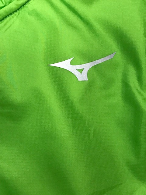 Mizuno maglia tecnica da corsa da uomo mezza zip Active Hybrid Dry Ls Hz J2GC1525 33 lime green
