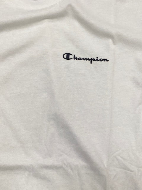 Champion T-shirt da uomo manica lunga 218293 WW001 WHT bianca