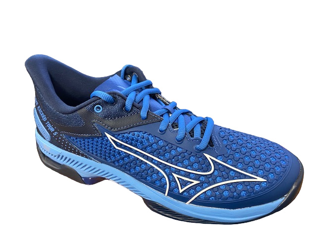 Mizuno scarpa da uomo da tennis Wave Exceed Tour 5 AC 61GA227026 true blue-white-dress blues