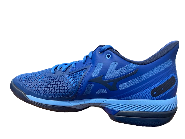 Mizuno scarpa da uomo da tennis Wave Exceed Tour 5 AC 61GA227026 true blue-white-dress blues