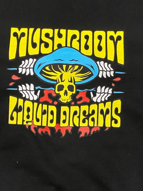 Mushroom Felpa con girocollo da uomo 29000-01 nero