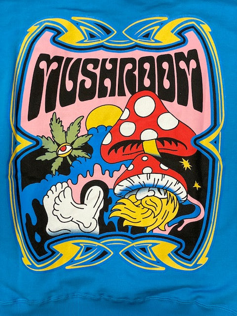 Mushroom Felpa con cappuccio 29003-53 turchese