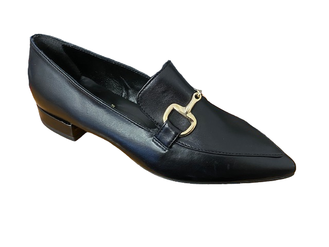CafèNoir scarpa mocassino da donna in nappa con morsetto C1MA4010 N001 nero