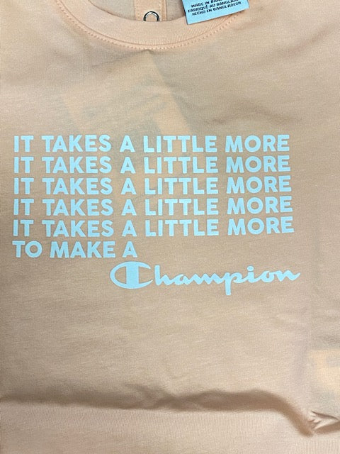 Champion completo Infant maglietta e pantaloncino 404391 PS012 PHP rosa-grigio