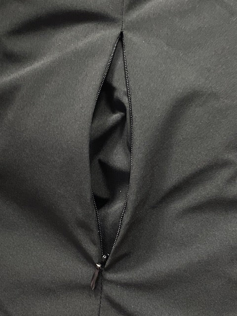 Yes Zee Cappotto da donna con inserti in pelle O086/NT00 0801 nero