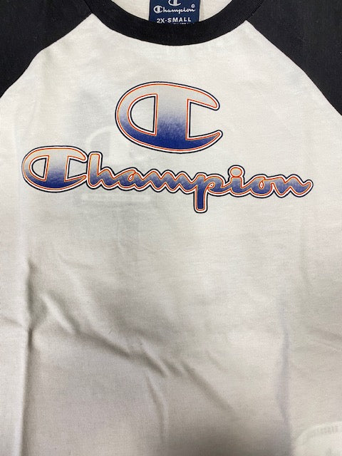 Champion completo T-shirt+Short 305987 WW001 WHT/NBK white-black
