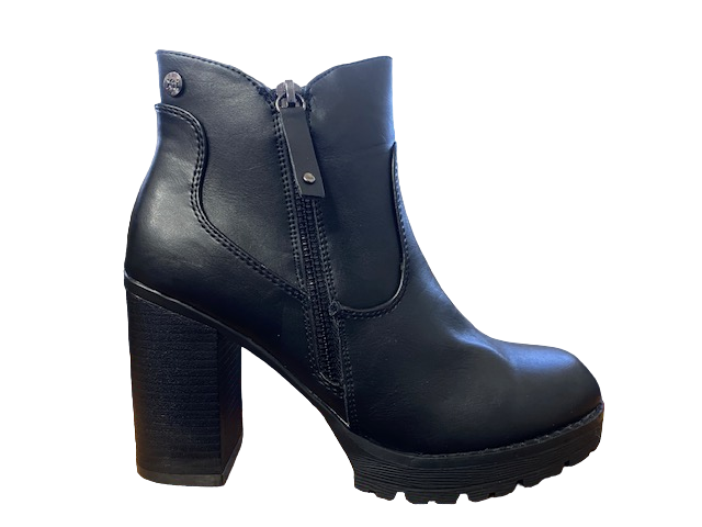 Xti scarpa con tacco Botin Nero 49367