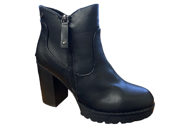 Xti scarpa con tacco Botin Nero 49367