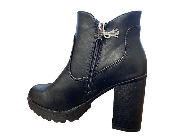 Xti scarpa con tacco Botin Nero 49367