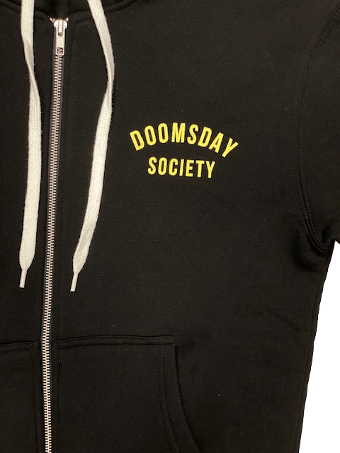 Doomsday Felpa Uomo con cerniera e cappuccio Burn Your Problems HDY0039ZBLK nero