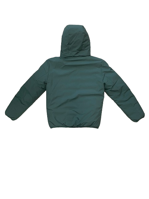 Censured Giubbotto uomo Reversibile con cappuccio JM4096 T SSK 3020 green blue