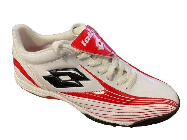 Lotto scarpa calcetto da uomo TF Zhero flash tre K5044 white/F.red