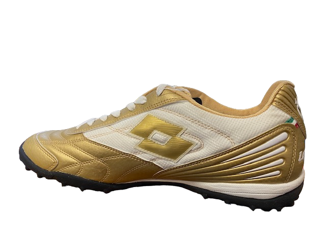 Scarpa calcetto da uomo stadio azz.quattro LTH TF K0304 gold/white