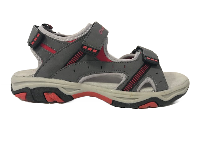 Lotto Laos II JR sandalo da bimbo N1576 asph.gry-sc.red